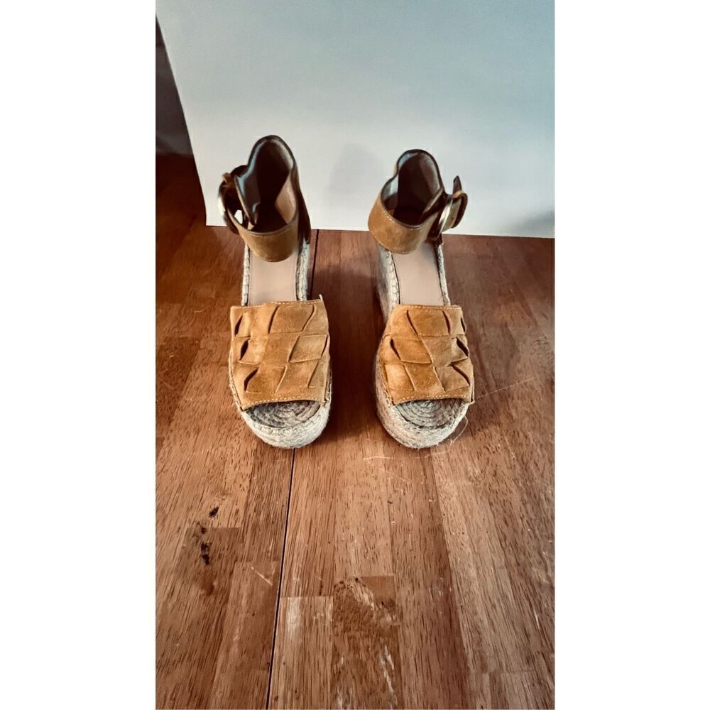 Marc Fisher Adalla Platform Wedges Tan Size 8.5